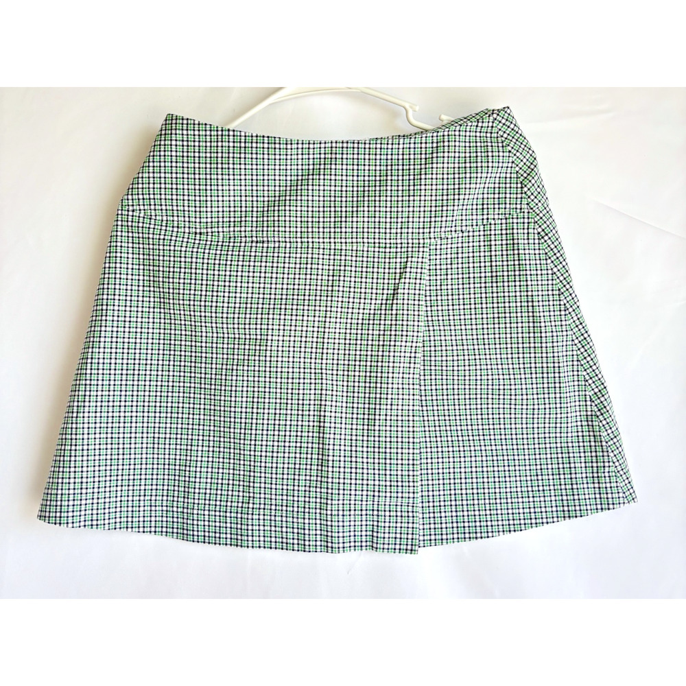 Limited America Green, Black and White Striped Women's Skirt Size 6